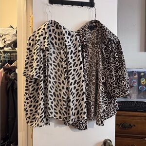 ( both free with any purchase) Black and White Shirts